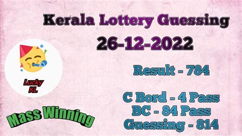 dear lottery guessing today|Kerala Lottery Guessing Numbers for Today.